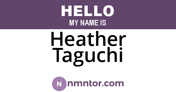 Heather Taguchi