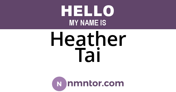 Heather Tai