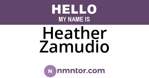 Heather Zamudio