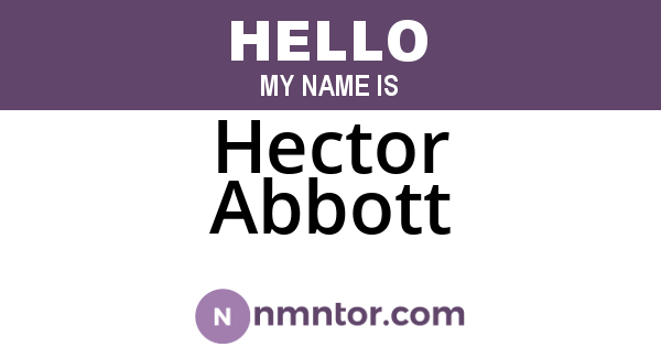 Hector Abbott