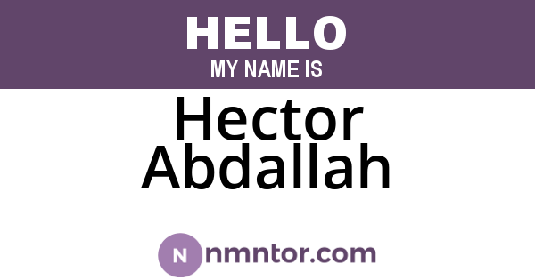 Hector Abdallah