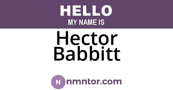 Hector Babbitt