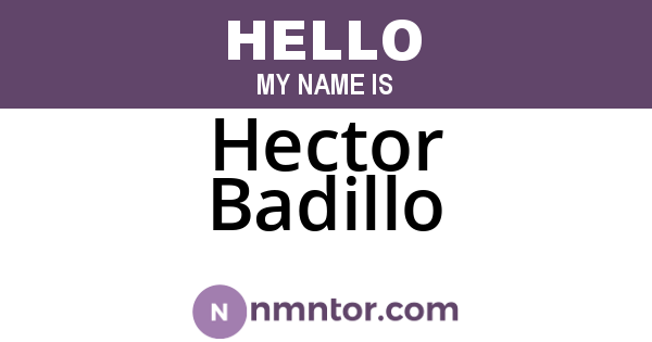 Hector Badillo