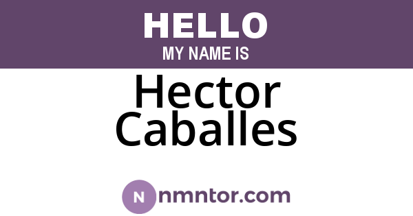 Hector Caballes