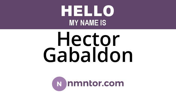 Hector Gabaldon