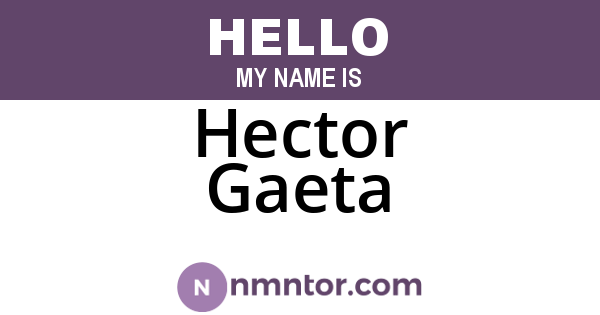 Hector Gaeta