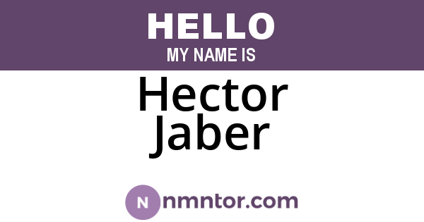 Hector Jaber