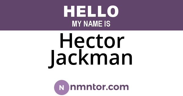 Hector Jackman