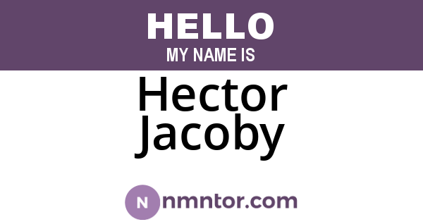 Hector Jacoby