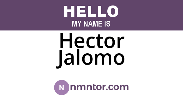Hector Jalomo