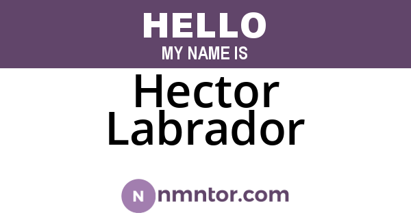 Hector Labrador