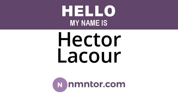 Hector Lacour