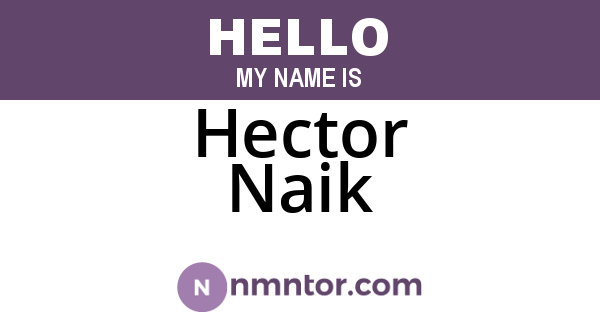 Hector Naik