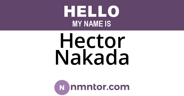 Hector Nakada
