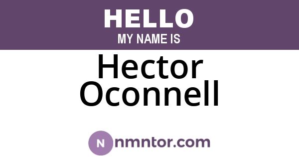 Hector Oconnell