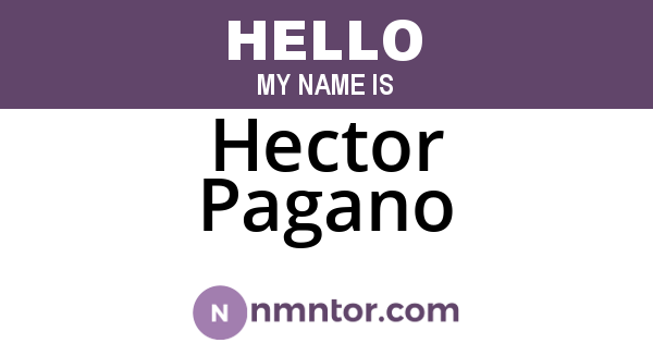 Hector Pagano