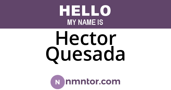 Hector Quesada