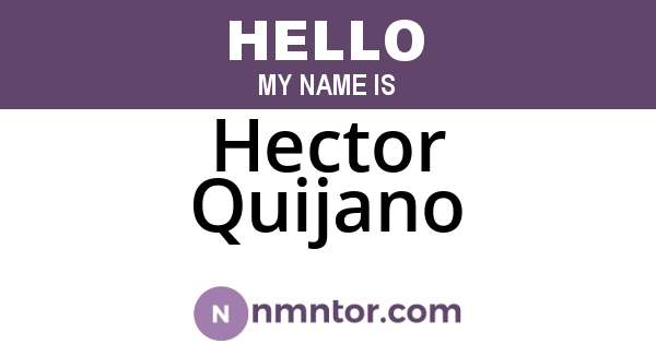 Hector Quijano