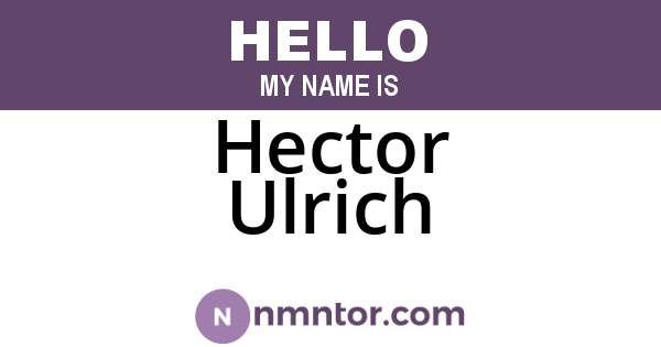 Hector Ulrich