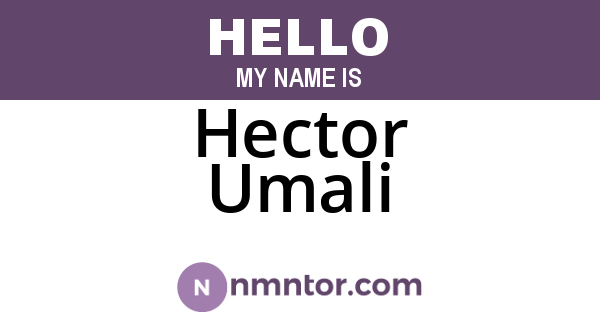 Hector Umali