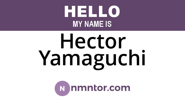Hector Yamaguchi