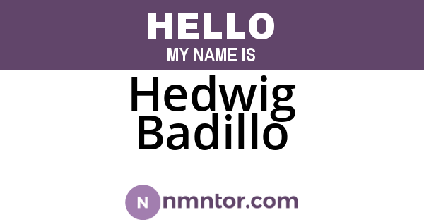 Hedwig Badillo