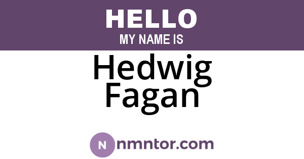 Hedwig Fagan