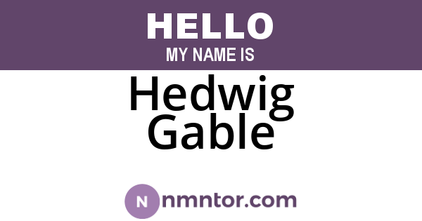 Hedwig Gable