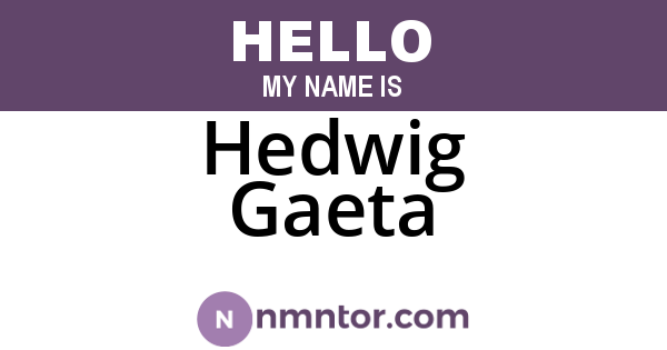 Hedwig Gaeta