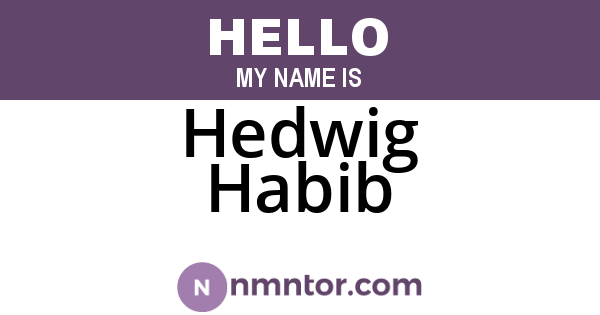 Hedwig Habib