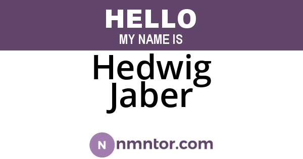 Hedwig Jaber