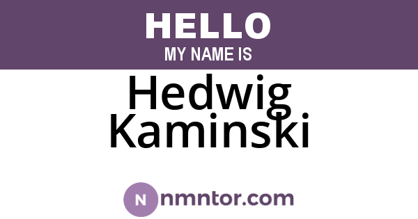 Hedwig Kaminski