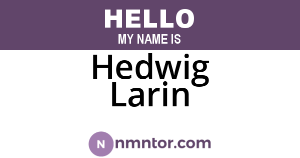 Hedwig Larin