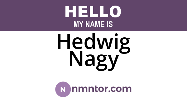 Hedwig Nagy