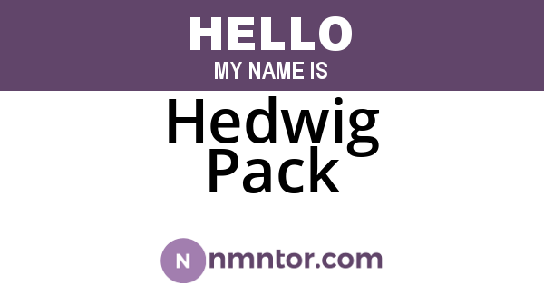 Hedwig Pack