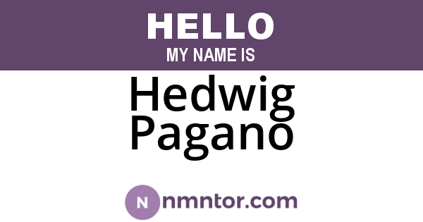 Hedwig Pagano