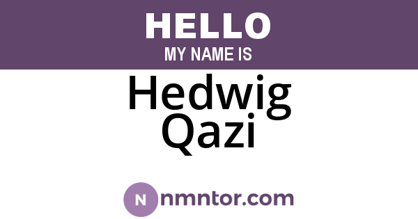 Hedwig Qazi