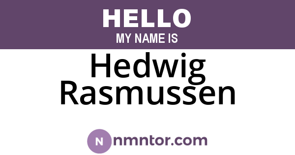 Hedwig Rasmussen