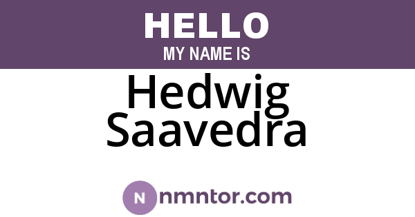 Hedwig Saavedra