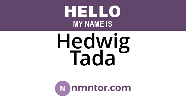 Hedwig Tada