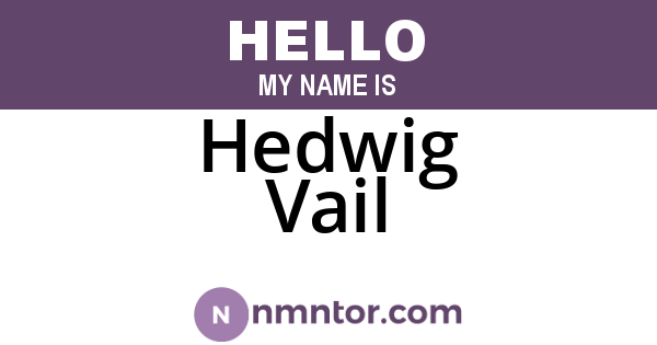 Hedwig Vail