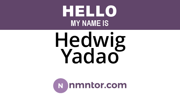 Hedwig Yadao