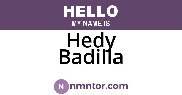 Hedy Badilla