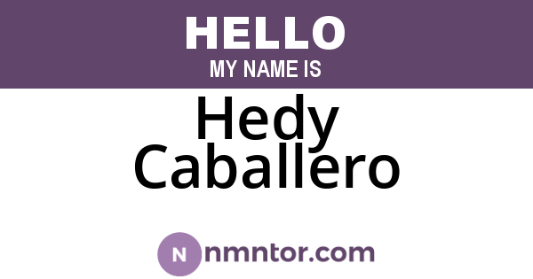 Hedy Caballero