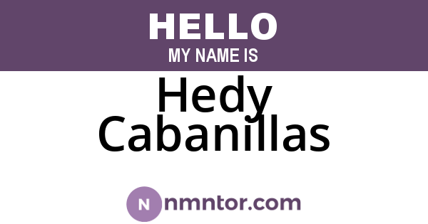 Hedy Cabanillas