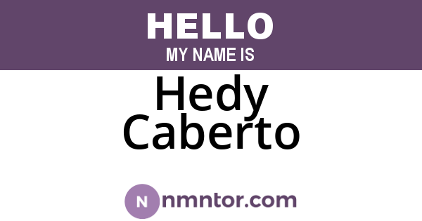 Hedy Caberto