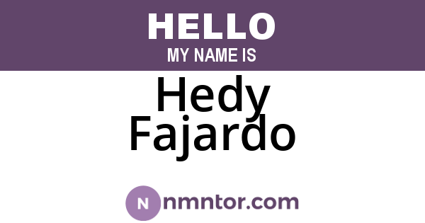 Hedy Fajardo