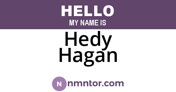 Hedy Hagan