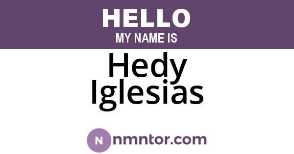 Hedy Iglesias