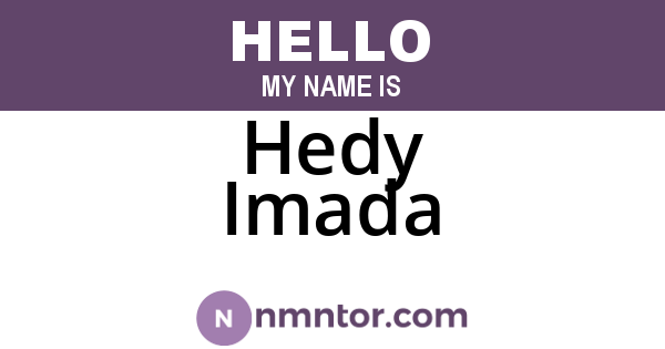 Hedy Imada